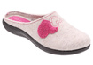 Dámské domácí pantofle Srdce plstěné