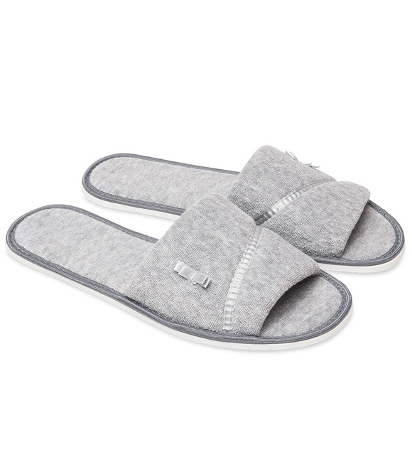 Dámské domácí pantofle s otevřenou špičkou FROTTE