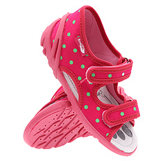 Dětské textilní pantofle Sandály na suchý zip