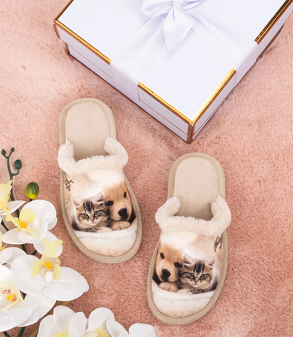 Dámské vnitřní hřejivé pantofle