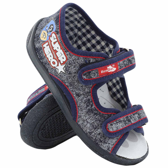 Dětská textilní obuv pantofle