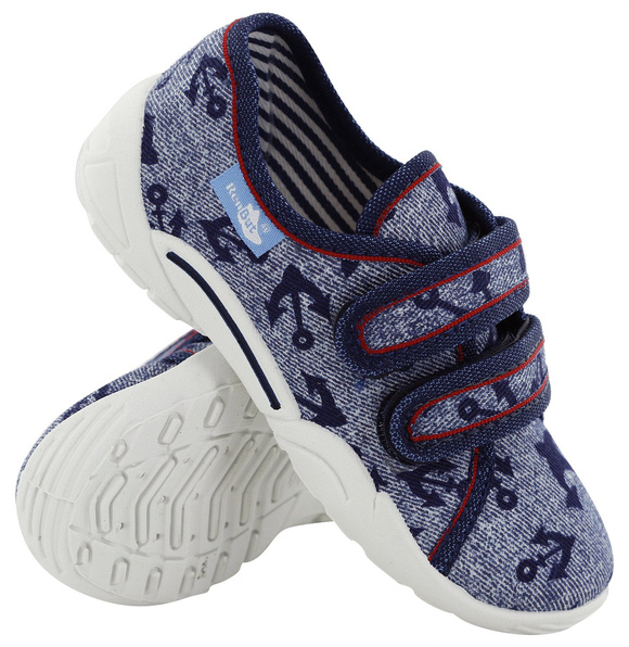 Dětské textilní pantofle na suchý zip