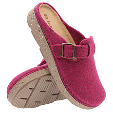 Dámské pohodlné domácí pantofle Plstěná obuv s přezkou