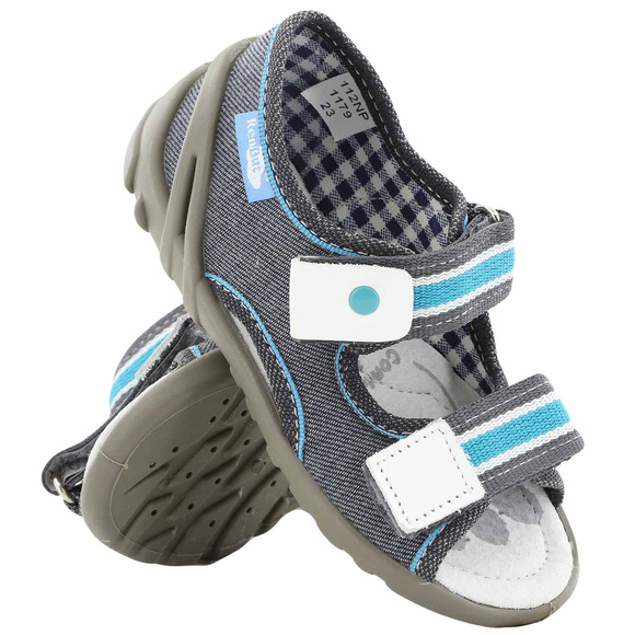 Dětské textilní pantofle Sandály na suchý zip