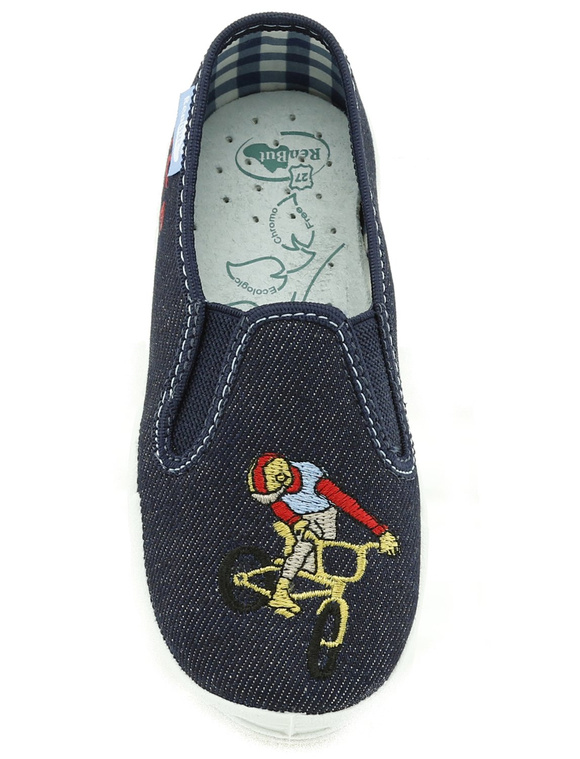 Dětská textilní obuv pantofle