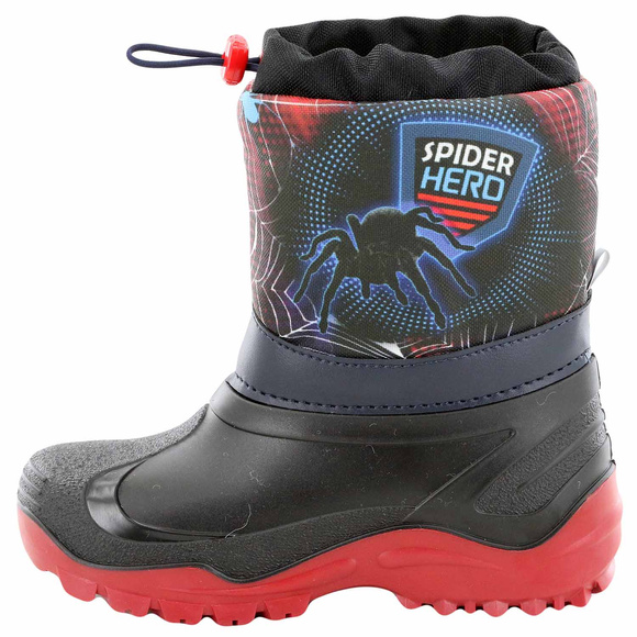 Dětské sněhule na zimu s motivem Spidermana