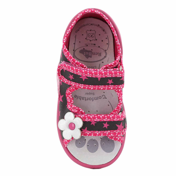 Dětské textilní pantofle Sandály na suchý zip