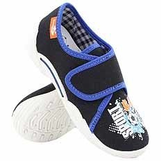 Dětské textilní pantofle na suchý zip