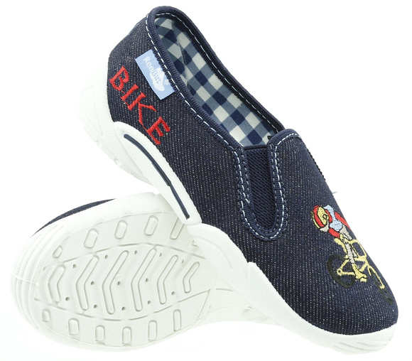 Dětská textilní obuv pantofle