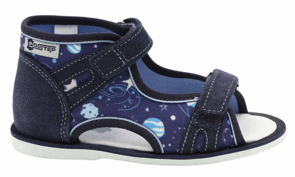 Dětské profylaktické pantofle Cosmos s pásky na suchý zip
