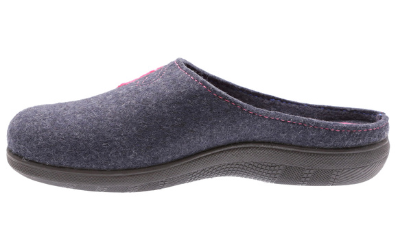 Dámské domácí pantofle Srdce plstěné