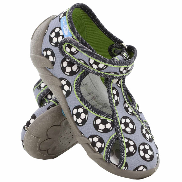 Dětská textilní obuv pantofle