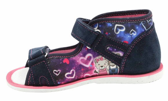 Dětské profylaktické pantofle na suchý zip Love