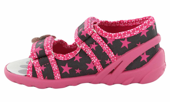 Dětské textilní pantofle Sandály na suchý zip