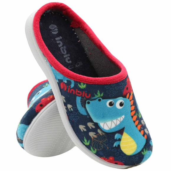 Dětské pantofle teplé domácí boty Dino