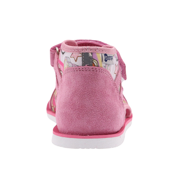 Dětské profylaktické bačkůrky s motivem barbie s pásky na suchý zip