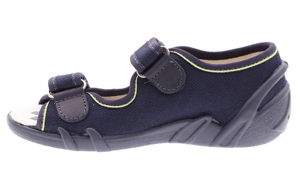 Dětské textilní pantofle Sandály na suchý zip