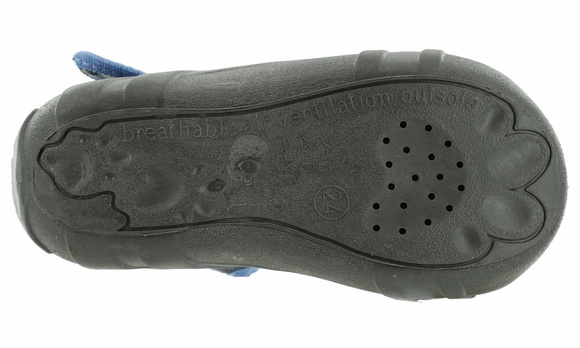 Dětská textilní obuv pantofle