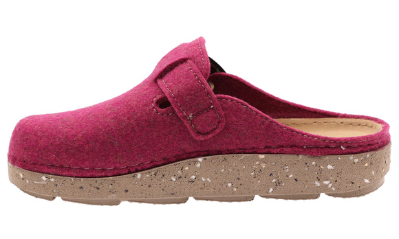 Dámské pohodlné domácí pantofle Plstěná obuv s přezkou