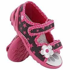 Dětské textilní pantofle Sandály na suchý zip