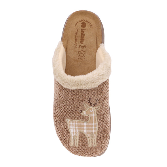 Dámské pantofle teplé domácí boty Reindeer
