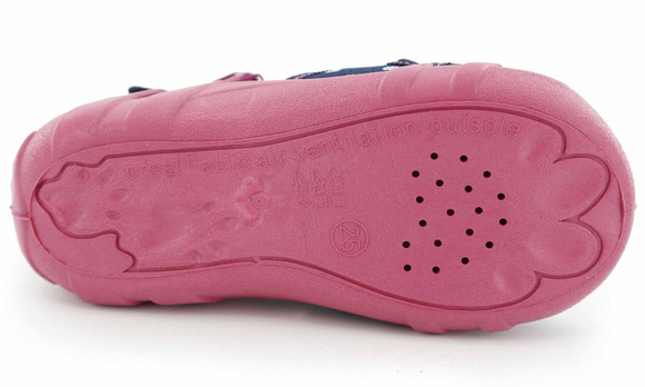 Dětské textilní pantofle Obuv na suchý zip