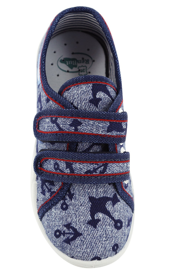 Dětské textilní pantofle na suchý zip