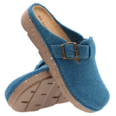 Dámské pohodlné domácí pantofle Plstěná obuv s přezkou