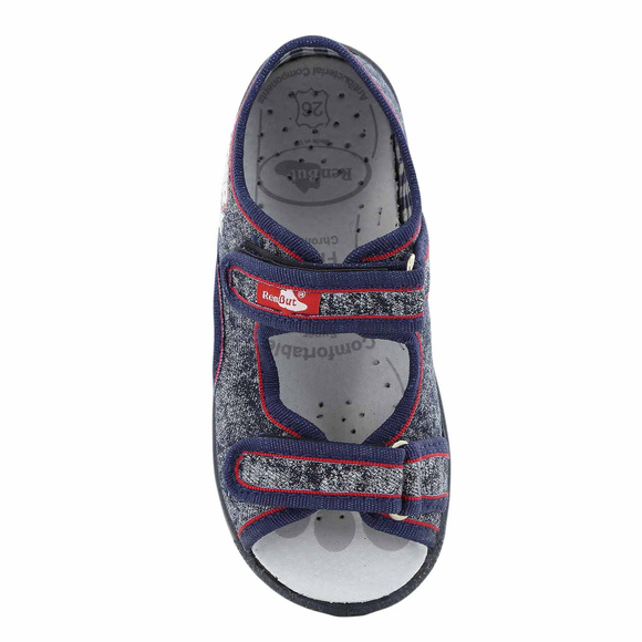 Dětská textilní obuv pantofle