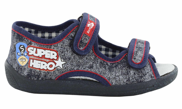 Dětská textilní obuv pantofle