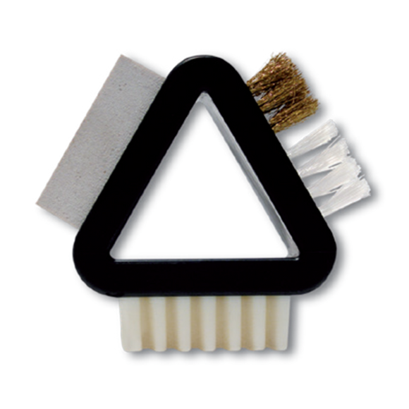 COCCINE Trojúhelníkový kartáč na čištění semiše a nubuku