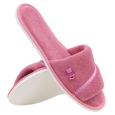 Dámské domácí pantofle s otevřenou špičkou FROTTE