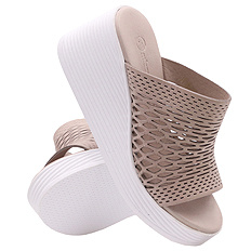 Dámské profylaktické vysoké otevřené žabky na platformách