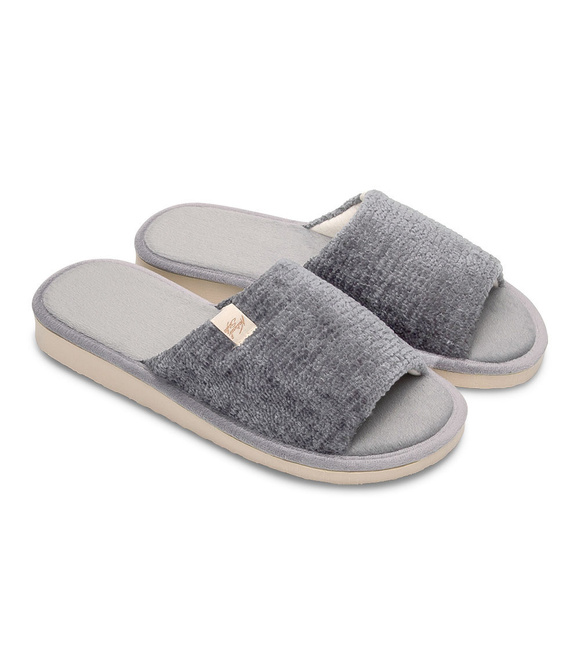 Dámské domácí pantofle s otevřenou špičkou