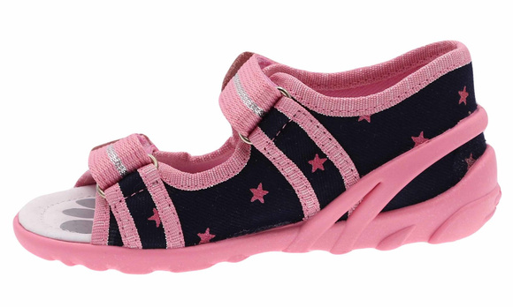 Dětské textilní pantofle Sandály na suchý zip