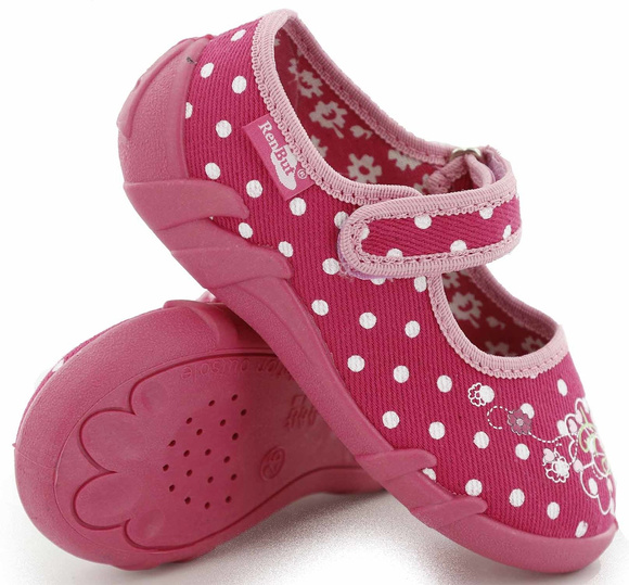 Dětská textilní obuv pantofle