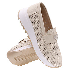 Dámské prolamované mokasíny