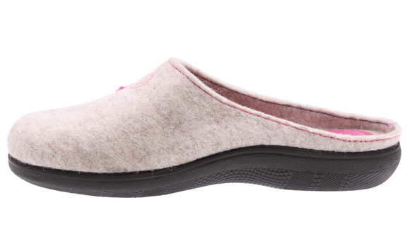 Dámské domácí pantofle Srdce plstěné